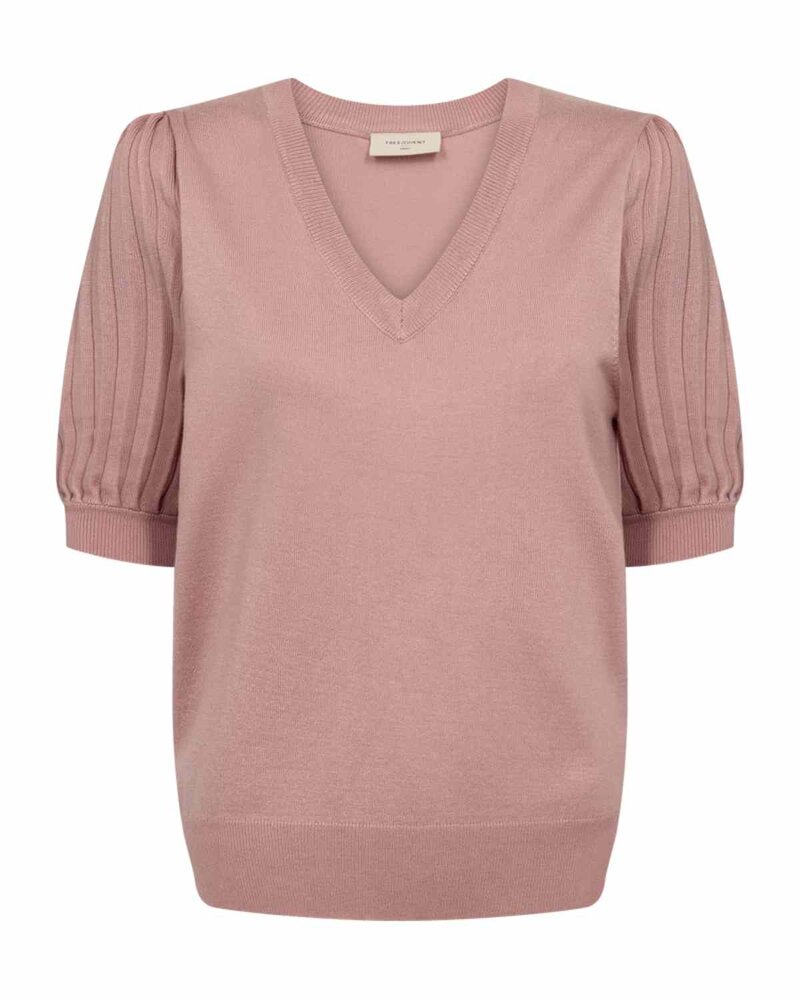 Joel-Kortarmad-Pullover-Dam-Pale-Mauve-Freequent--Smilebutiken-1
