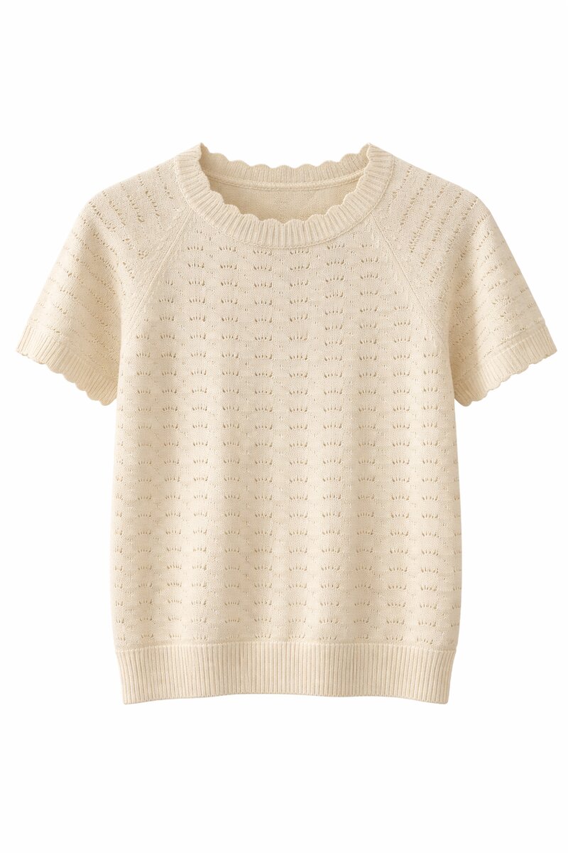 Kopenhaken-Joelle-Kortarmad-Pullover-Dam-Ecru-1