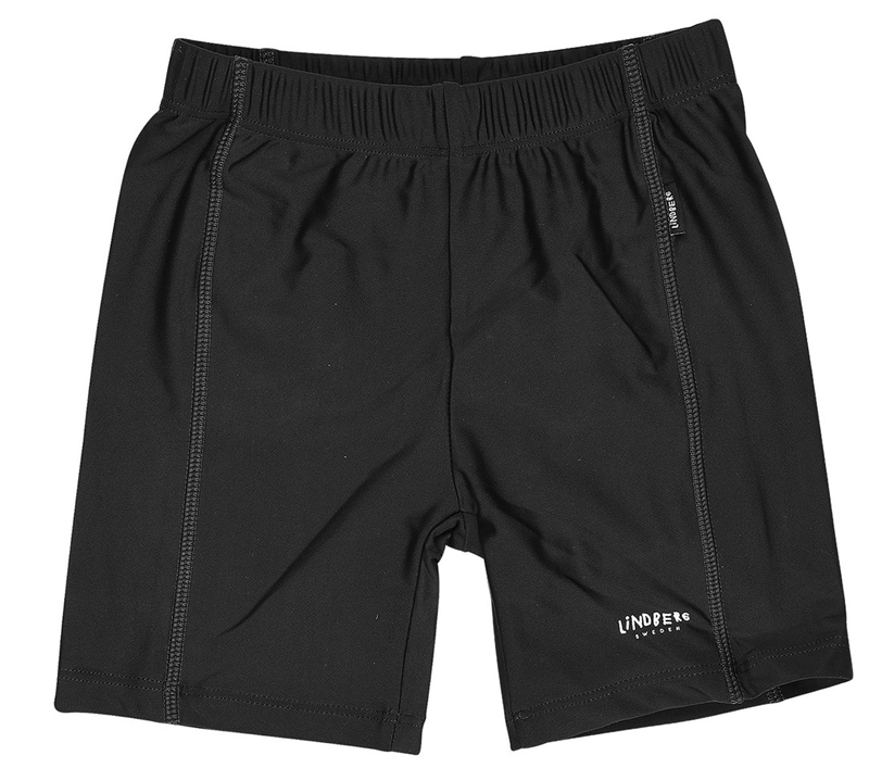 Korfu Sun Trunks Black Solskyddskläder Barn Lindberg