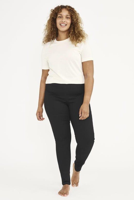 LauRie Serene ML Stretchjeans Dam Svart
