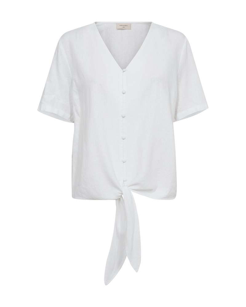 Lava-Blus-Med-Knyt-Dam-Brilliant-White-Freequent--Smilebutiken-1