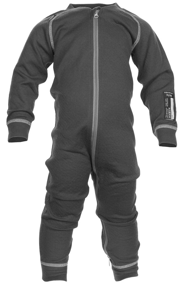 Lindberg Merino Overall Underställ Barn Anthracite SMILE.