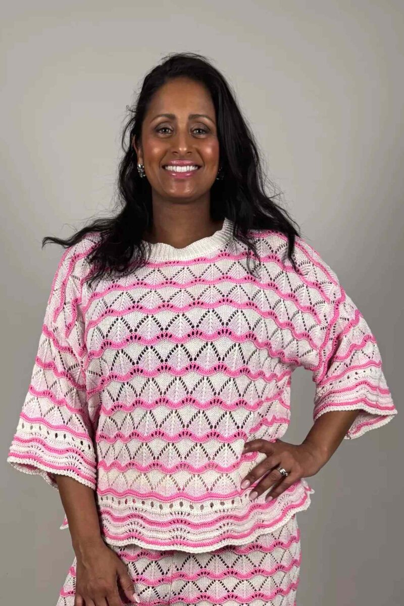Madde-Stickad-Topp-Dam-Rosa-Camicia--Smilebutiken-1