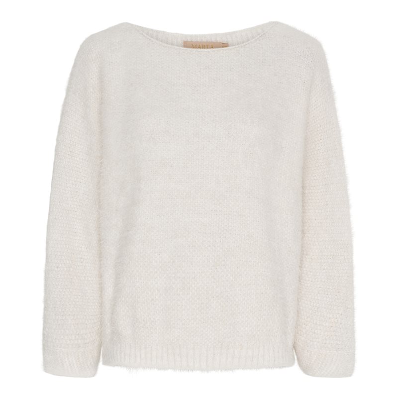 Marta du Chateau Anouk Stickad Tröja Dam Beige