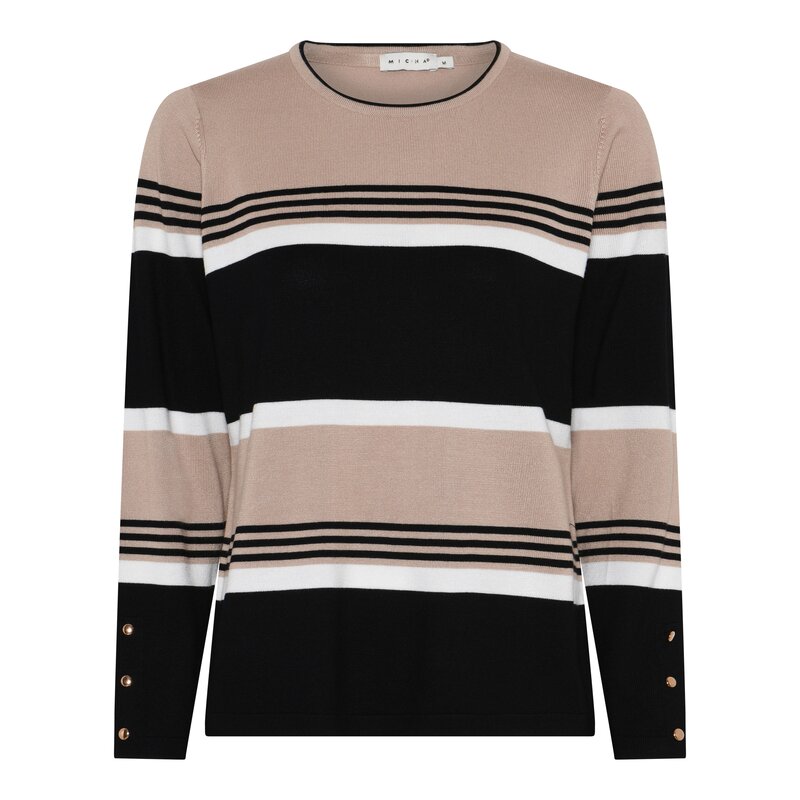 Micha-Reese-Pullover-Dam-Camel-Black-1