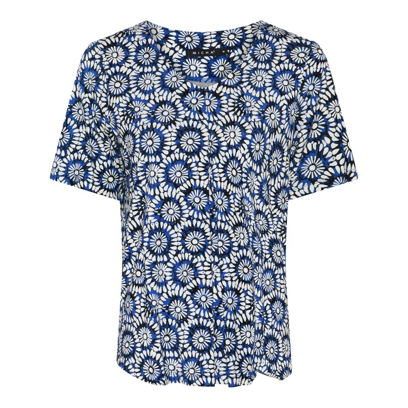 Micha-Rim-T-shirt-Dam-Blue-Print-1