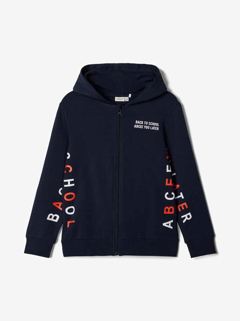 Name it Notebook Sweat Cardigan Dark Sapphire Barn 1