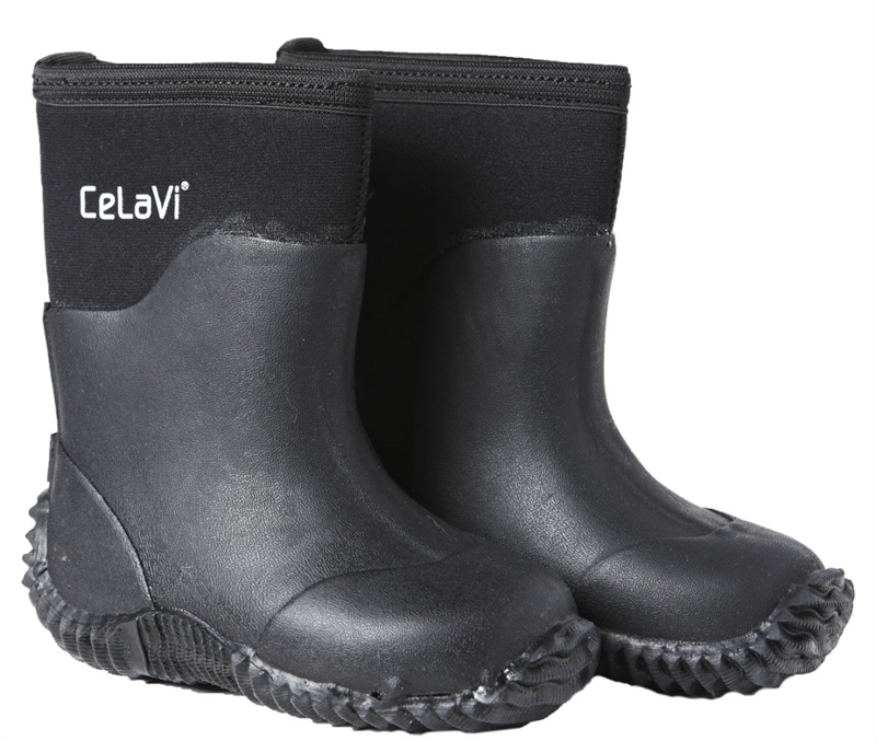 Neoprene Boot Black Fodrad Stövel Barn