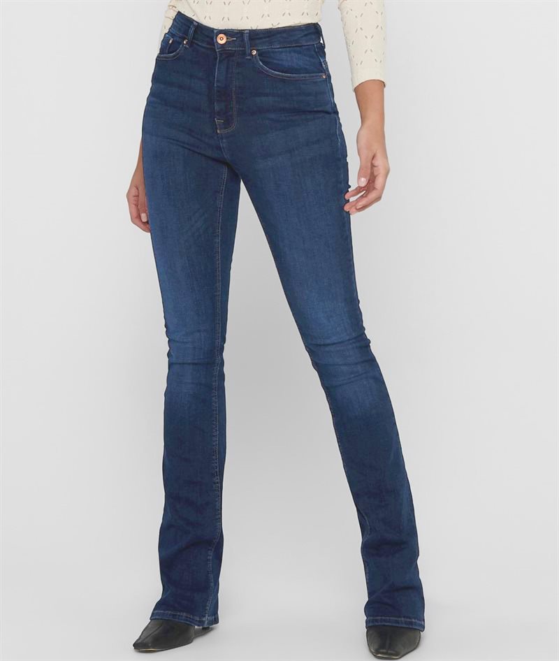 ONLY Paola Life Bootcut Jeans Dam Mörkblå
