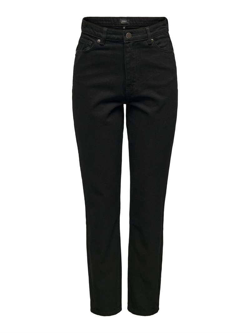 Only Jagger High Waist Ankel Jeans Dam Washed Black