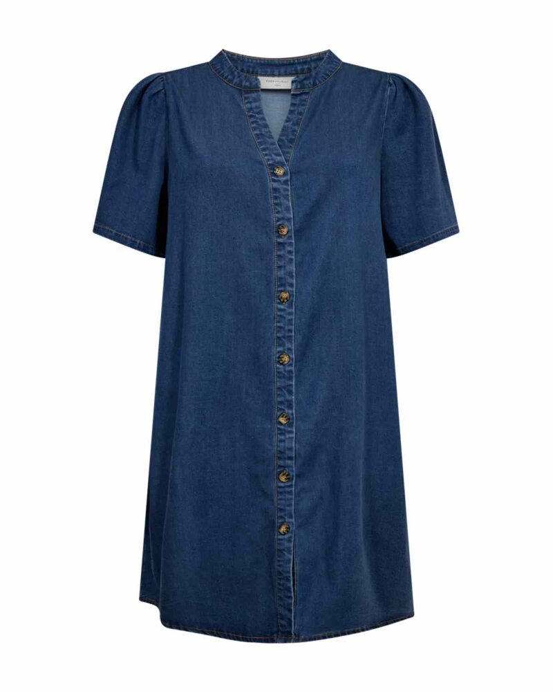 Solda-Denim-Klanning-Dam-Medium-Blue-Denim-Freequent--Smilebutiken-1