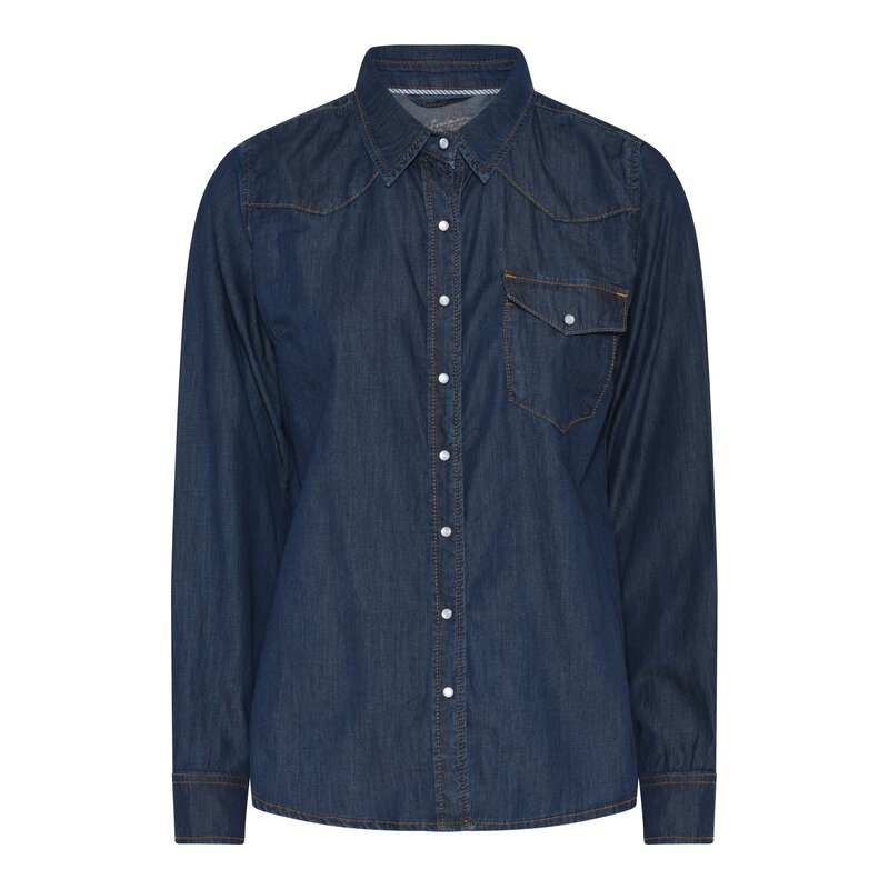 Soulmate-Blues-skjorta-Dam-Denim-Blue-1