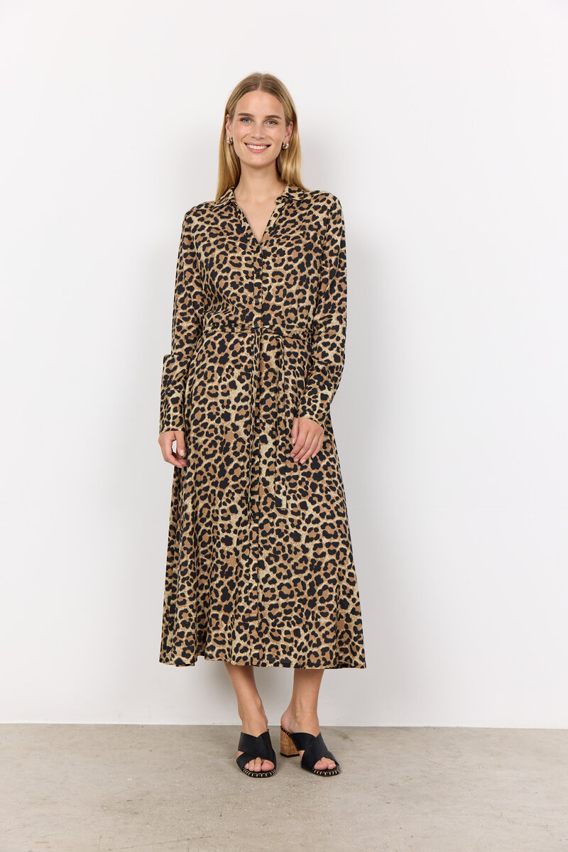 Soyaconcept Flavia 2 Klänning Dam Black Combi