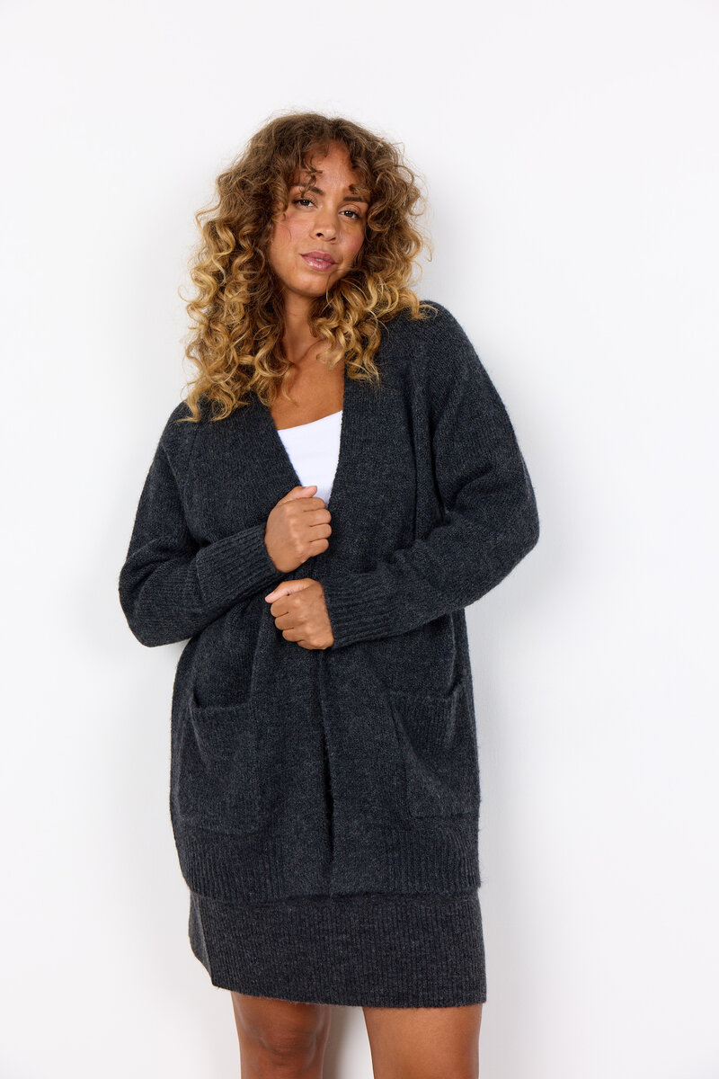 Soyaconcept-Gunna-13-Stickad-Cardigan-Dam-Dark-Earth-Melange-1