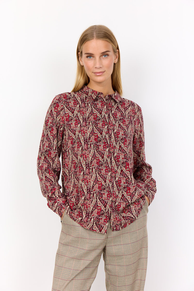 Soyaconcept-Ilya-2-Skjorta-Dam-Red-1