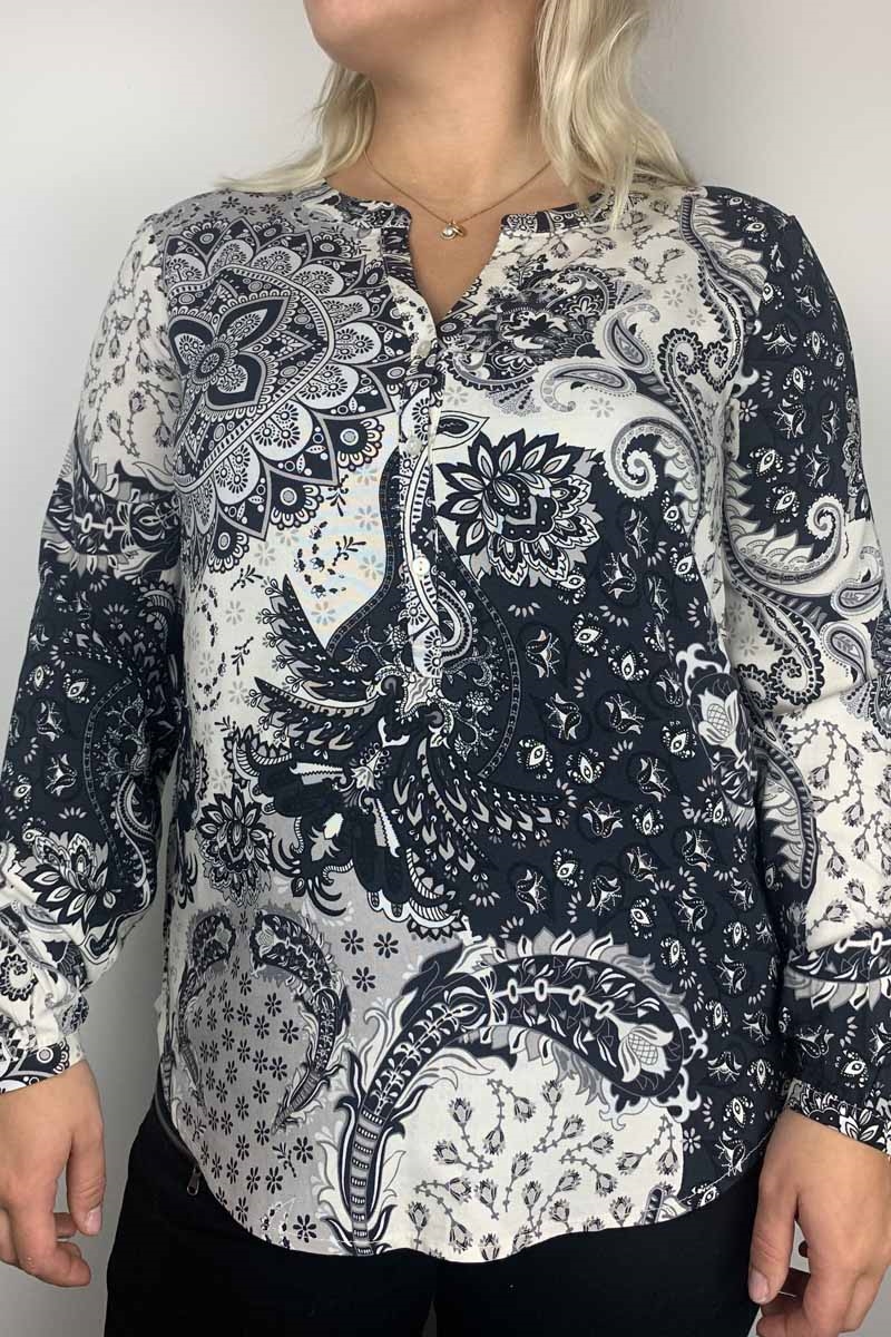 Soyaconcept Kiana 2 Blus Dam Jord Mönstrad 20