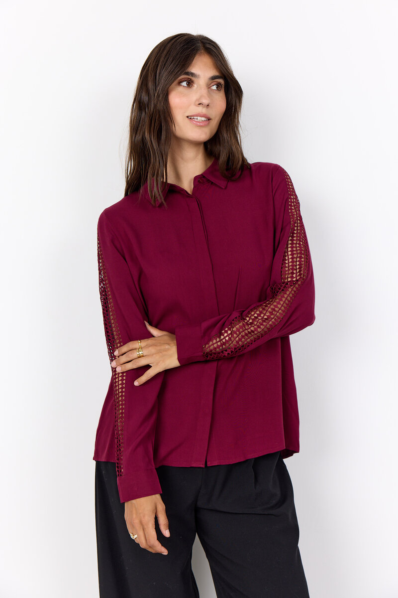 Soyaconcept-Radia-223-Skjorta-Dam-Dark-Red-1