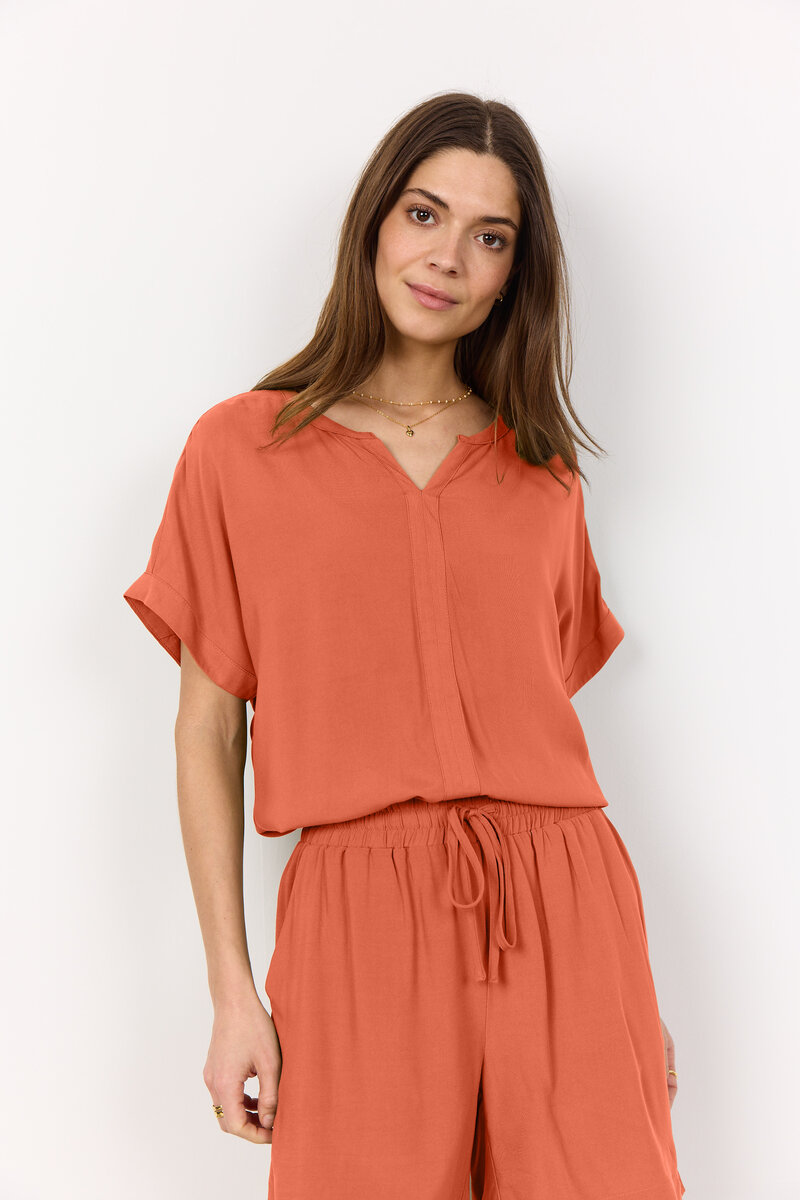 Soyaconcept-Radia-9-V-ringad-Blus-Dam-Mandarin-1
