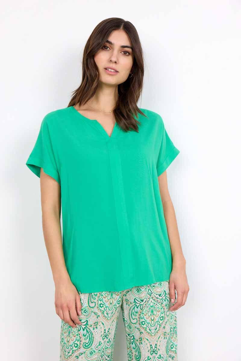 Soyaconcept-Radia-9-V-ringad-Blus-Green-Dam-4