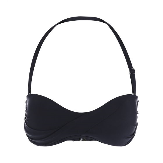Sunseeker Solids Twist Bandau Top Black