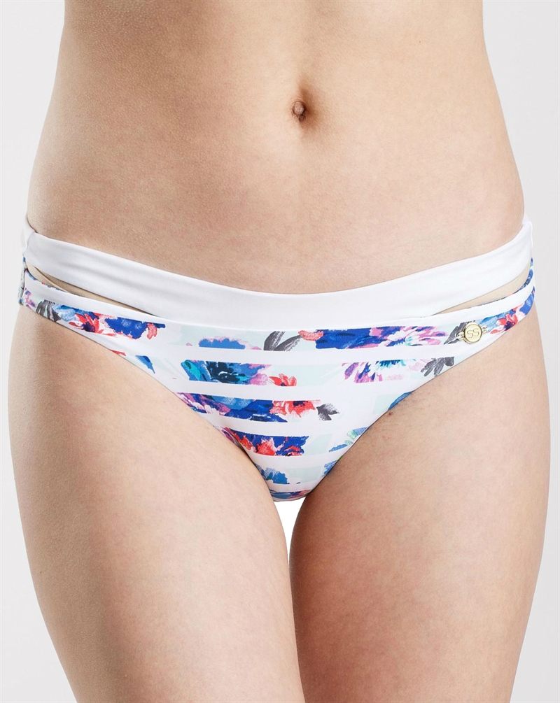 Sunseeker Watercolour Bloom Hipster Pant Seamist Bikini