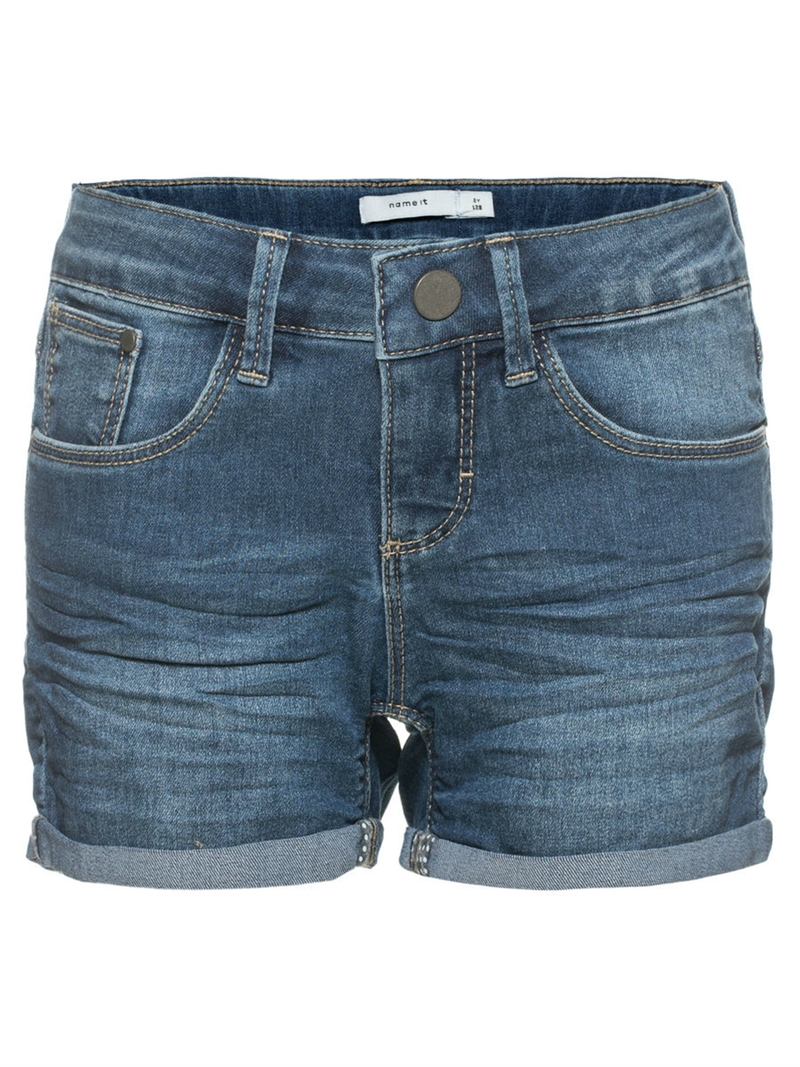 Tada Slim Shorts Dark Blue Denim