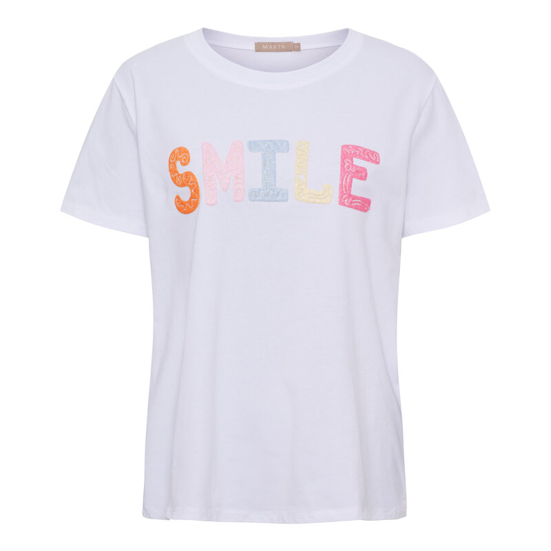 Vesperera-T-shirt-Smile-Dam-White-Marta-du-Chateau--Smilebutiken-1