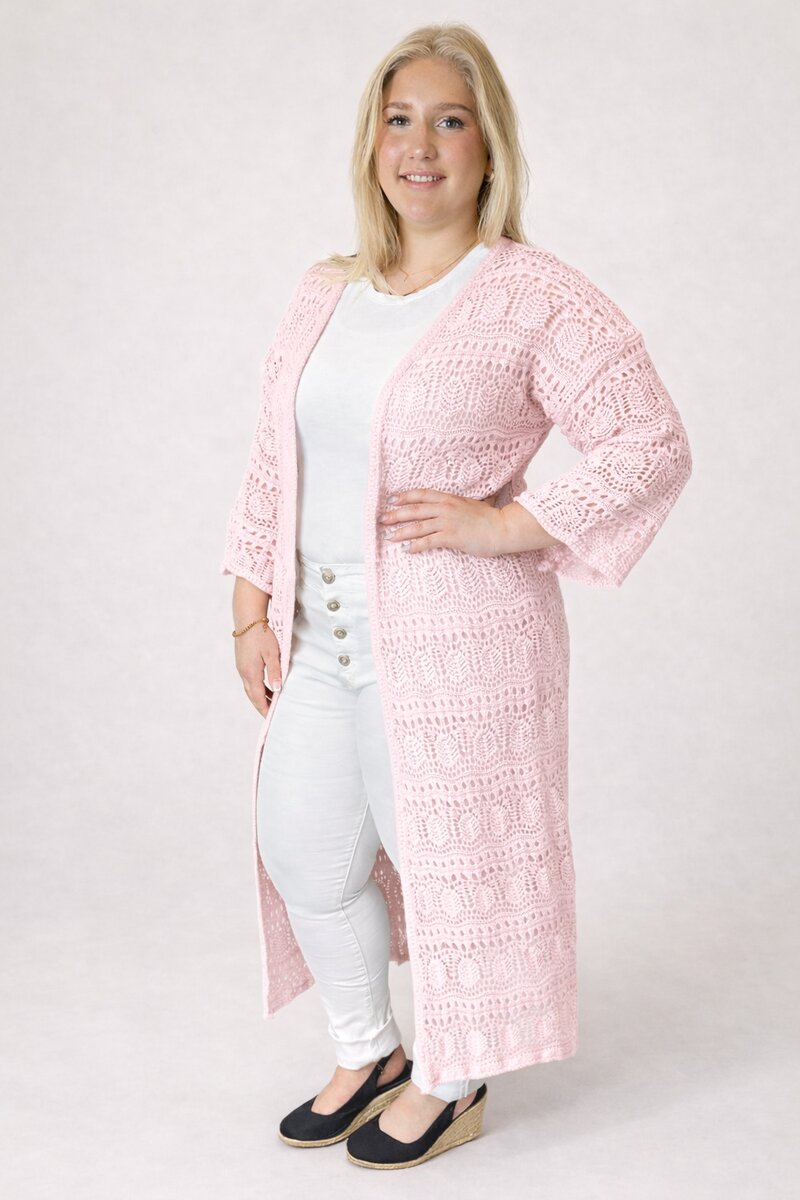 Virkad-kaftan-light-pink---Betty-fran-Chica-london--Smilebutiken-1