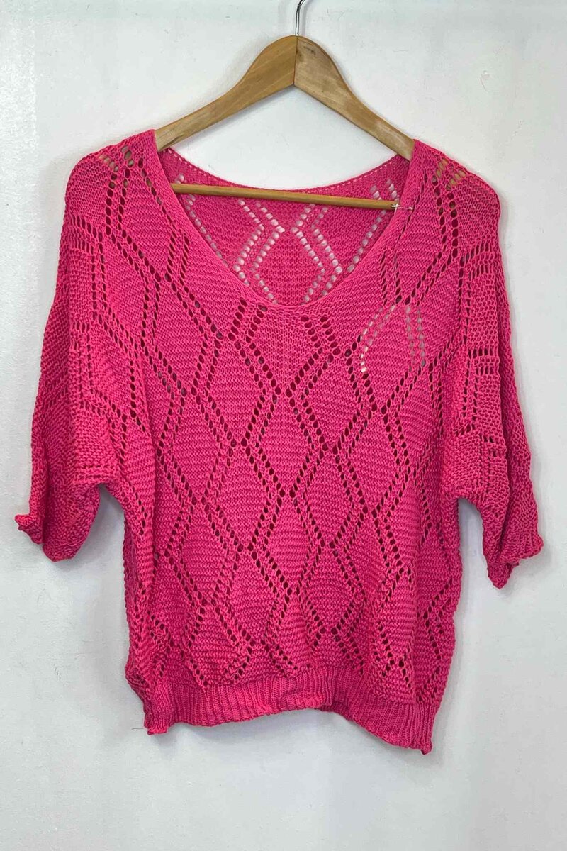 Vivichy-Adele-Virkad-Topp-Dam-Fuchsia-1