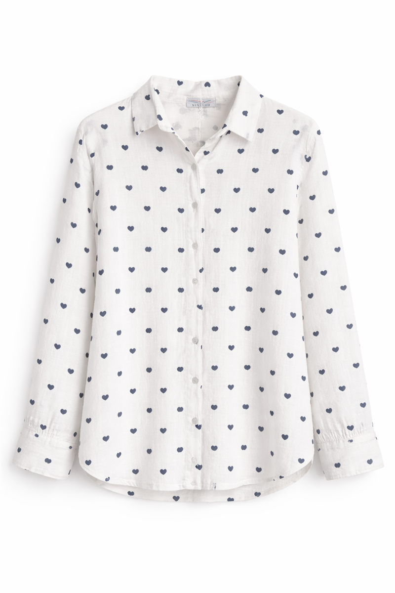 Vivichy Jenna Skjorta Dam Blue Heart