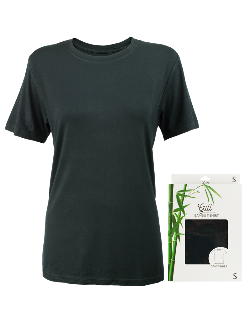 Wänerstedt T-Shirt Bambu Dam Svart