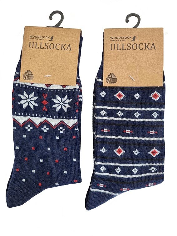 Wänerstedt Ullsocka 1-pack Herr Randig eller Prickig