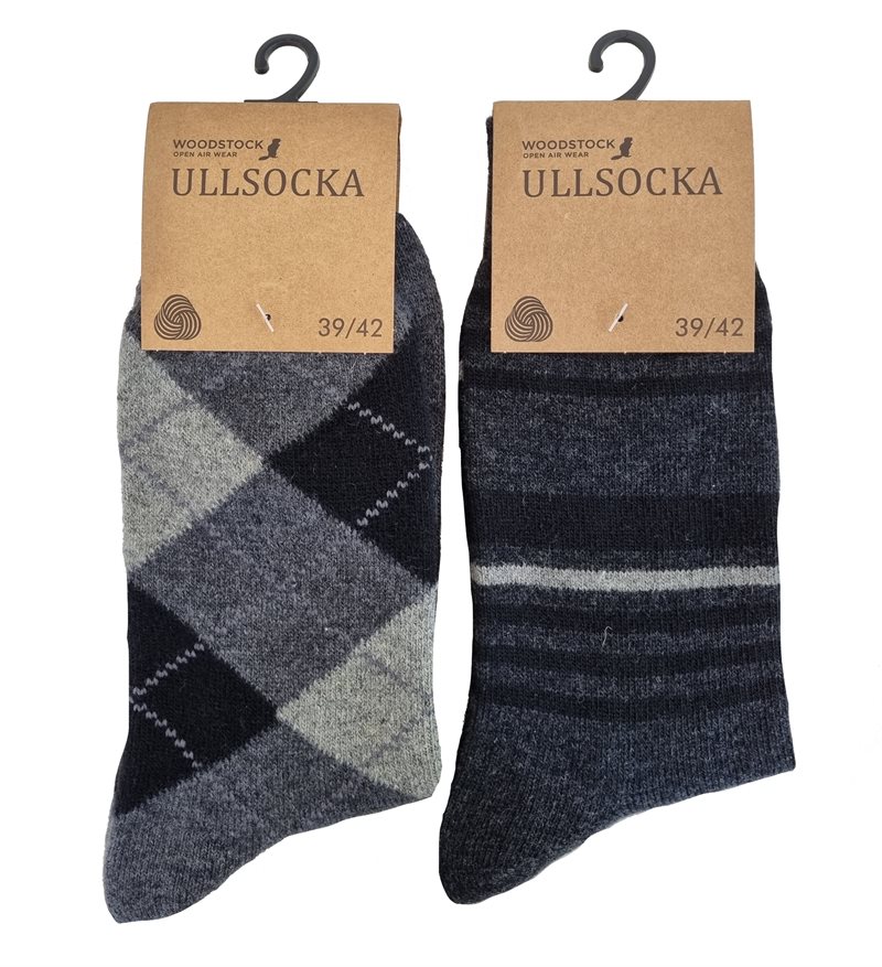 Wänerstedt Ullsocka 1-pack Herr Rutig eller Randig