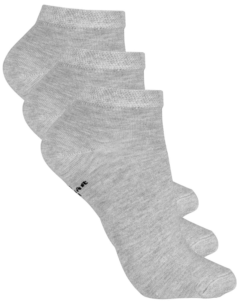 Wiges 3-pack Sneaker Bambu Dam Gråmelerade
