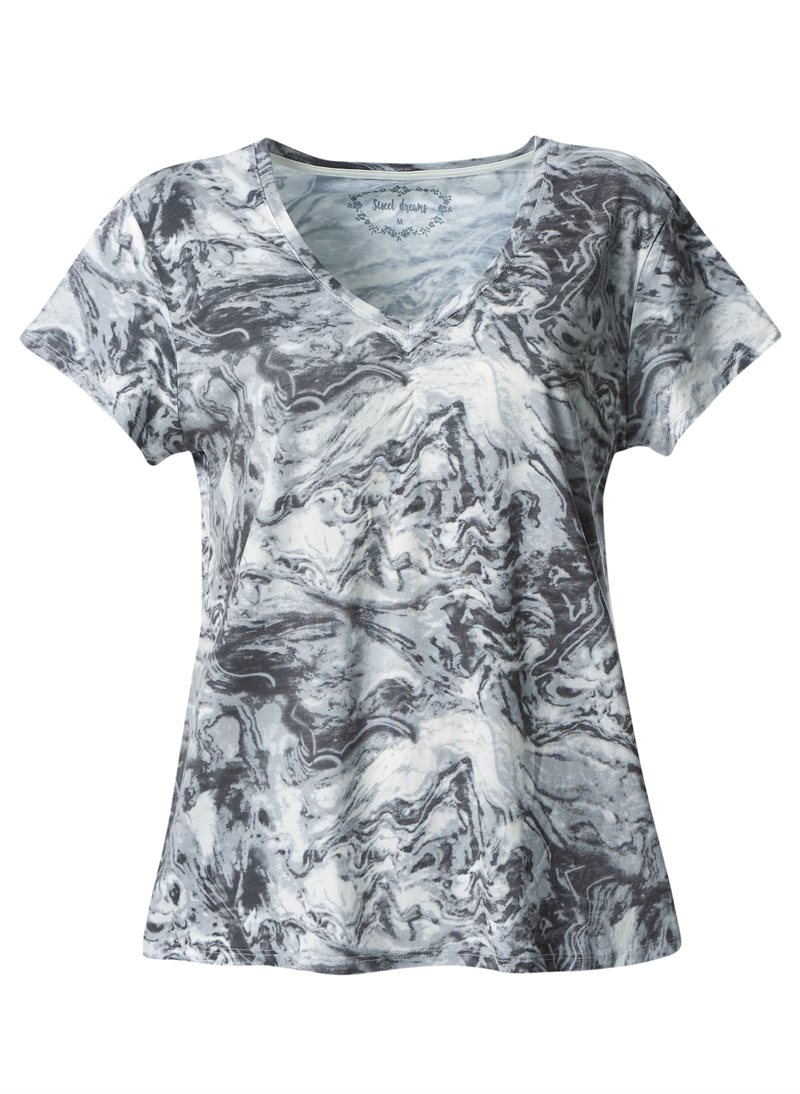 Wiges Pyjamastopp Bambu Dam Marmor