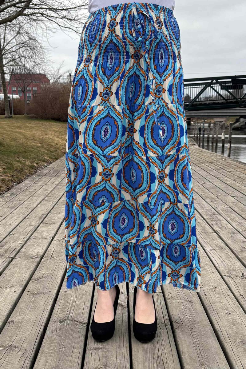 YU-YI-Fashion-Ember-Kjol-Dam-Blue-1
