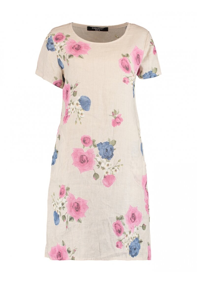 Zabaione-Miranda-Klanning-Dam-Blommor-Beige-1