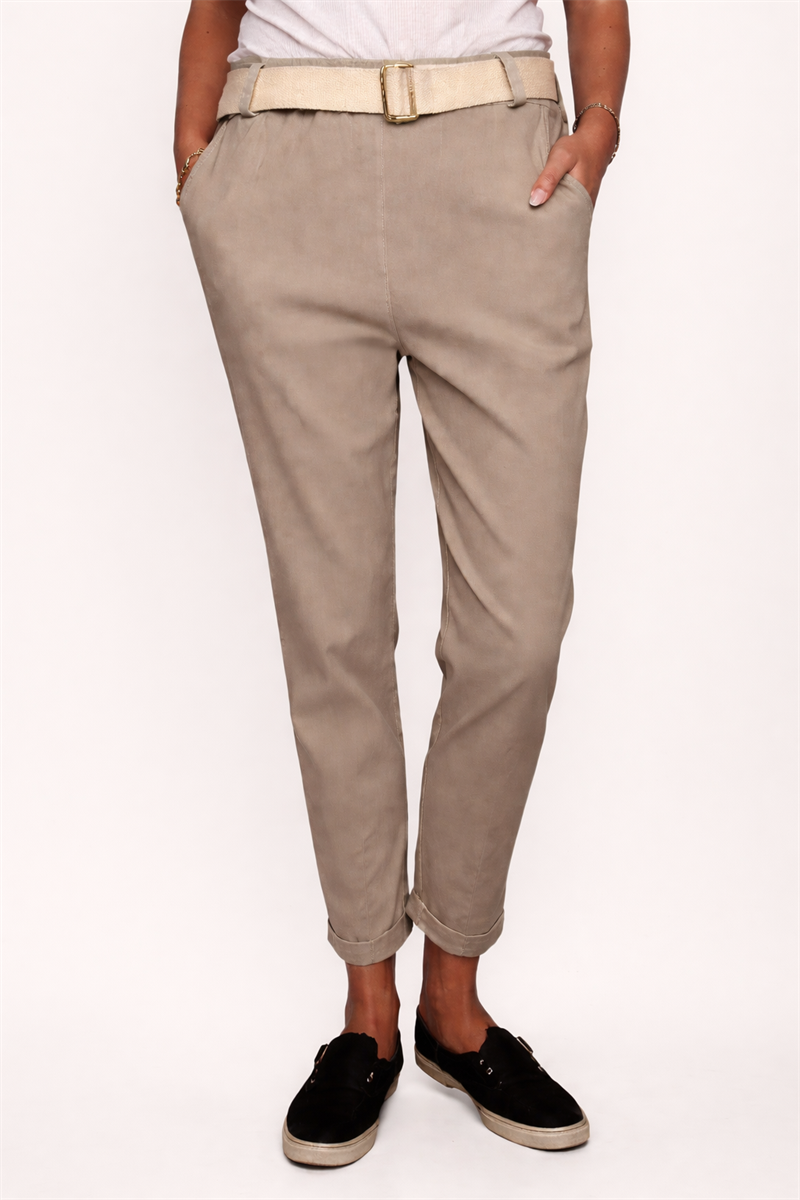 Zariah Ankelbyxa Dam Taupe Chica London | Smilebutiken