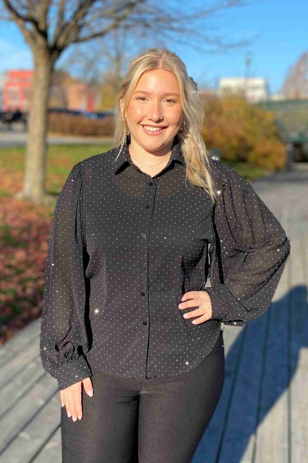 Chica London Nikolina Skjorta Dam Black