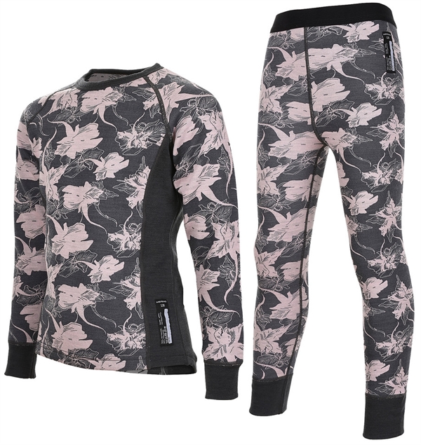 Lindberg Print Merino Underställ Barn & Junior Rosa Blommigt