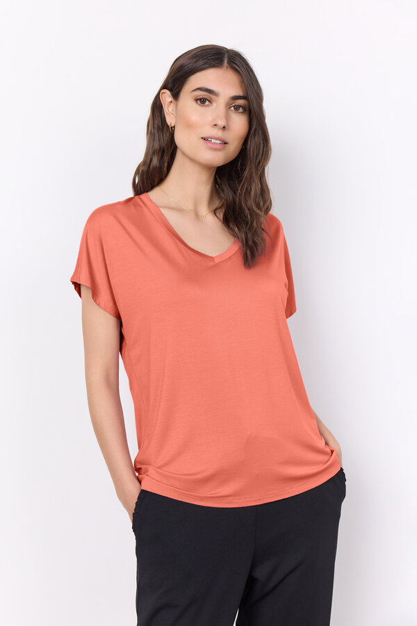 Soyaconcept Marica V-ringad T-shirt Dam Dusty Clay