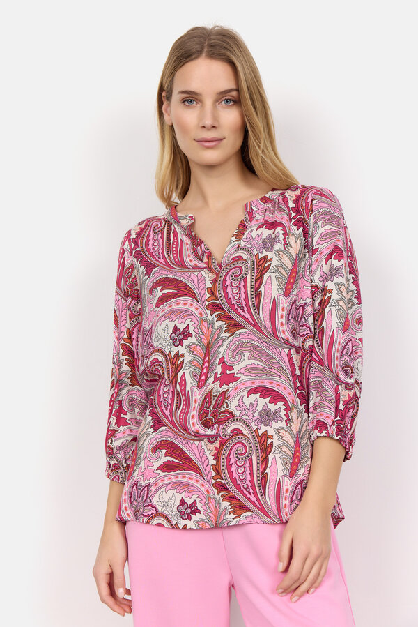 Soyaconcept Donia 1 Blus Dam Pink Combi