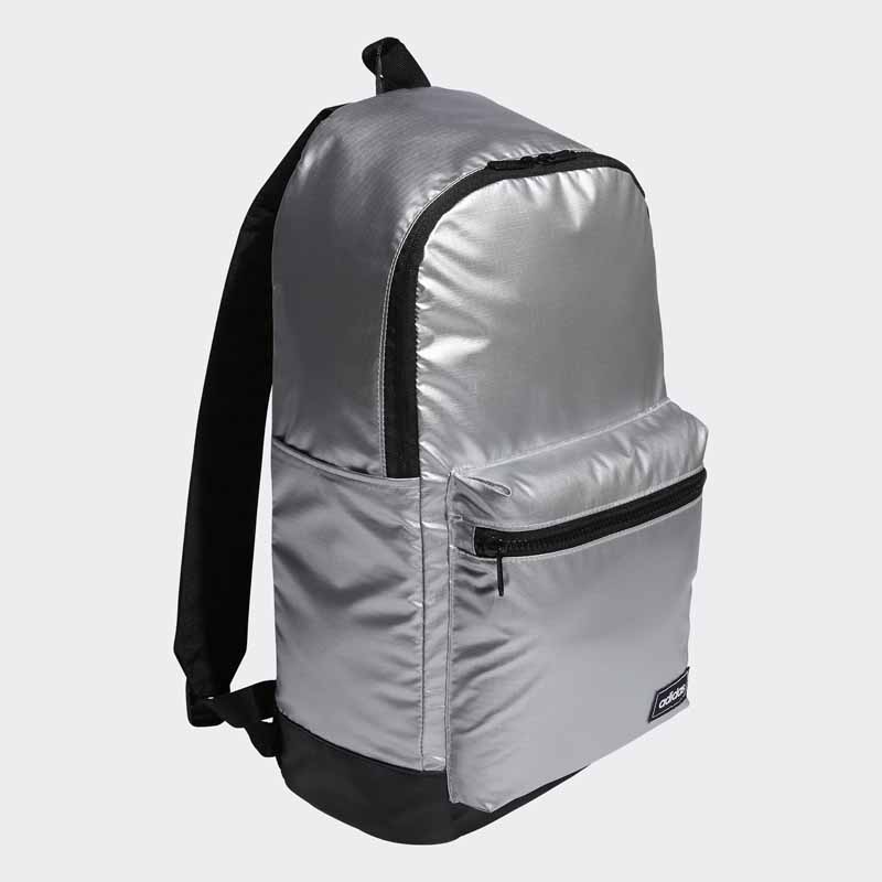 adidas silver metallic backpack