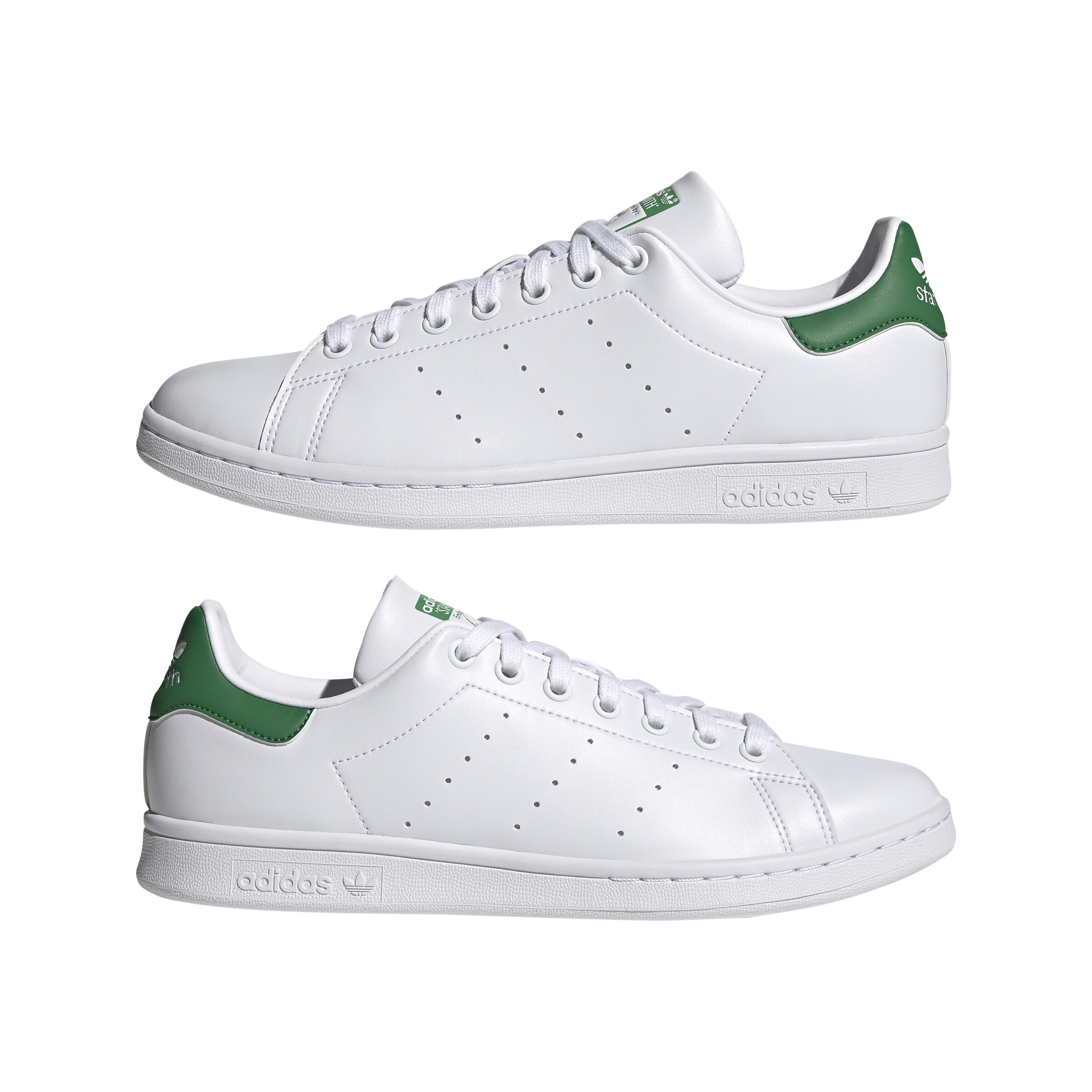 Bigote Antología Pack para poner Adidas Stan Smith Skor Herr Vit & Grön - SMILE.