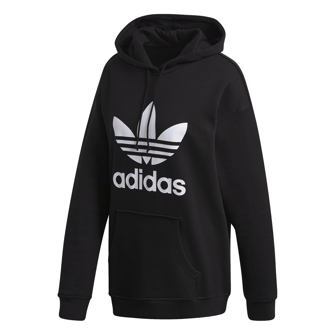 Adidas Trefoil Hoodie Dam Svart SMILE