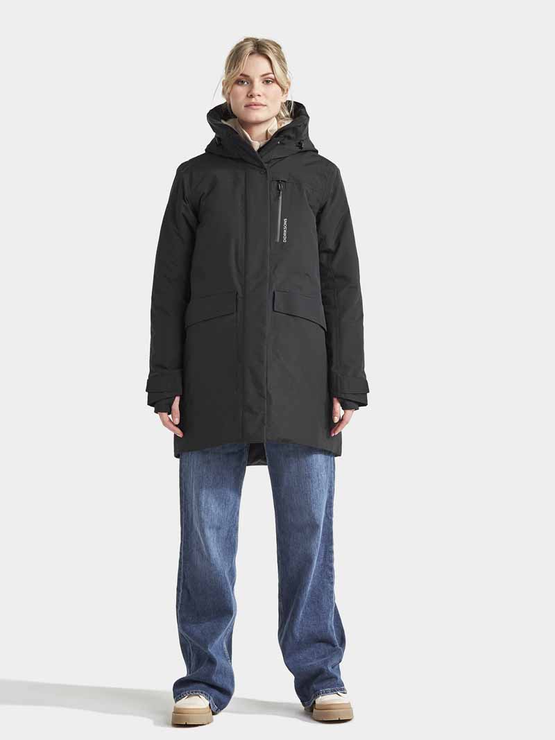 Didriksons Diana Vinterparkas Dam Svart SMILE. Didriksons Diana Vinterparkas Dam Svart SMILE.