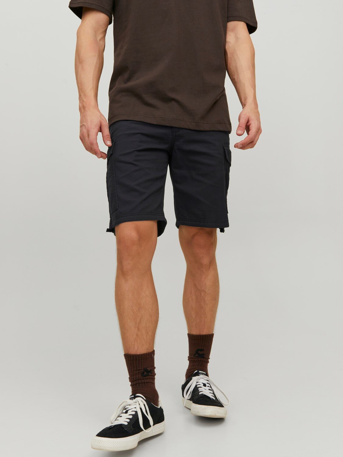 Jack & Jones Marley Cargo Shorts Herr Black Smilebutiken