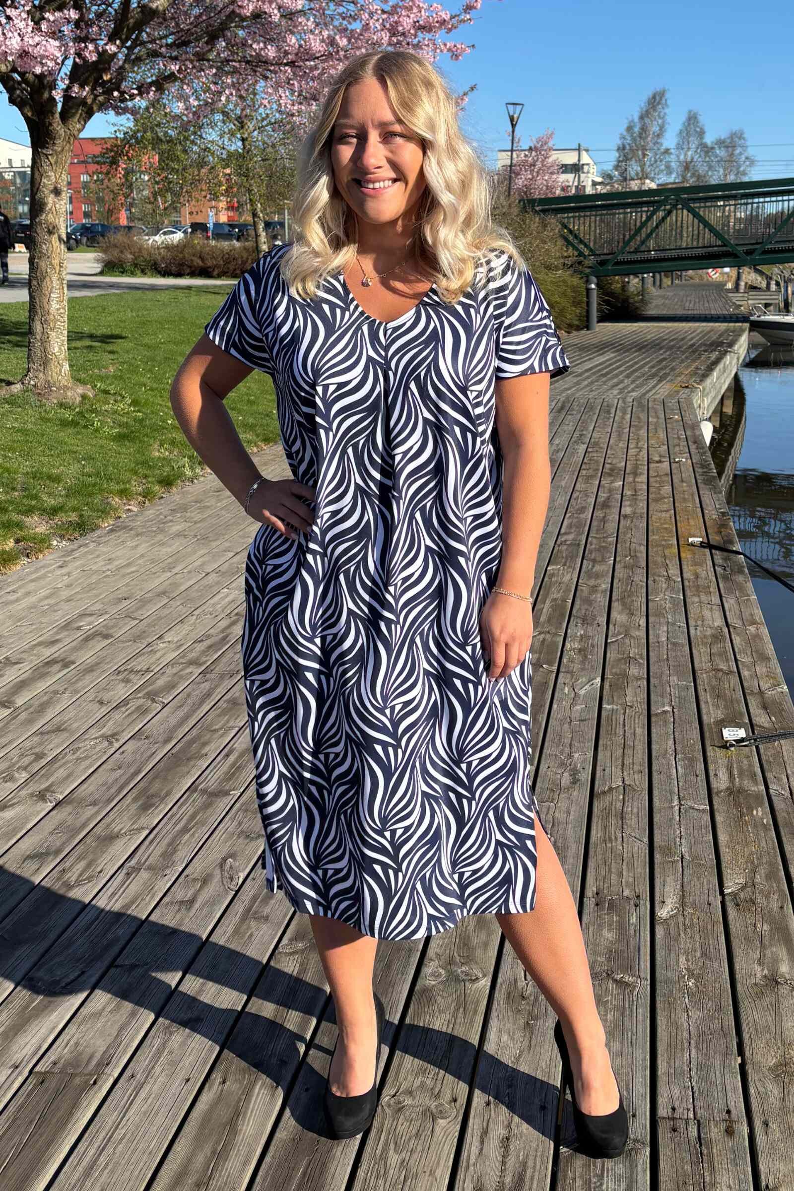 Dolores A Line Klanning I Navy