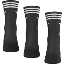 Adidas 3-Pack Solid Crew Socka Svart (6)