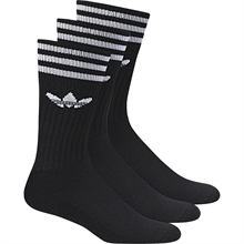 Adidas 3-Pack Solid Crew Socka Svart (7)